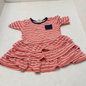 Hanna Andersson Pink Striped Kids Dress